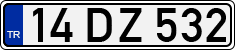 License plate of Turkey, Regular plates