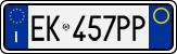 License plate of Italy, Cars (1994 year series)