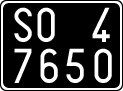 License plate of Italy, Cars (1927 year series)