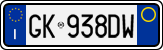 License plate of Italy, Cars (1994 year series)