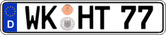 German license plate, Regular plates