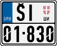 License plate of Serbia, Motorcycles