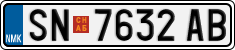 License plate of North Macedonia, Regular plates (2012)