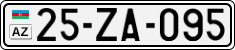 License plate of Azerbaijan, Cars
