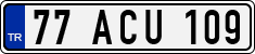 License plate of Turkey, Regular plates