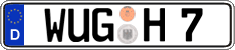 German license plate, Regular plates