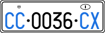 License plate of Italy, Diplomatic