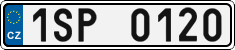 License plate of the Czech Republic, Cars (2001)