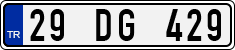 License plate of Turkey, Regular plates