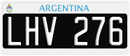 License plate of Argentina, Cars (1995, ABC 123)