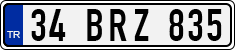 License plate of Turkey, Regular plates