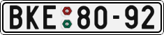 License plate of the Czech Republic, Cars (1960)