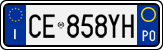 License plate of Italy, Cars (1994 year series)