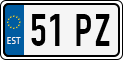 License plate of Estonia, Motorcycles