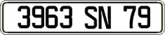 French license plate, FNI