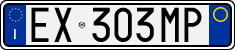 License plate of Italy, Cars (1994 year series)