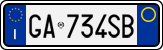 License plate of Italy, Cars (1994 year series)