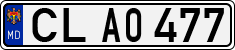 License plate of Moldova, Cars (1992)