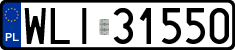 License plates of Poland, Regular car plates