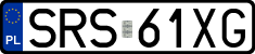 License plates of Poland, Regular car plates