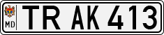 License plate of Moldova, Cars (1992)