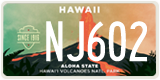 Hawaii, Specialty plates (AB123)