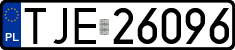 License plates of Poland, Regular car plates