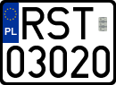 License plates of Poland, Regular car plates