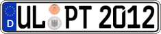 German license plate, Regular plates