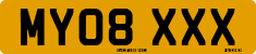 License plate of the United Kingdom, 2001 year system