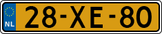 License plate of the Netherlands, Cars
