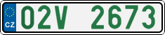 License plate of the Czech Republic, Oldtimers (2001)