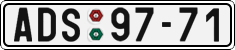 License plate of the Czech Republic, Cars (1960)