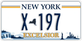 New York, County plate (AB-123)