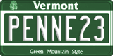 Vermont, Vanity Plates