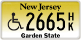 New Jersey, Vehicles for disabled persons (A/B XXXX / XXXX A/B)