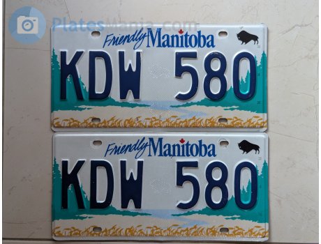 KDW 580, License plate without vehicle