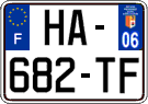 French license plate, SIV (ordinary)