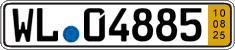 German license plate, Short-term transit plates