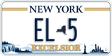 New York, County plate (AB-123)