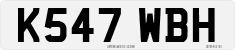 License plate of the United Kingdom, 1983 year system