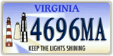 Virginia, Specialty plates (1234AB)