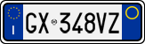 License plate of Italy, Cars (1994 year series)