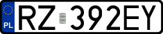 License plates of Poland, Regular car plates