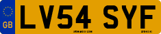 License plate of the United Kingdom, 2001 year system