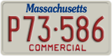 Massachusetts, Commercial vehicles (X12-345)