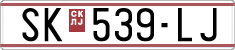 License plate of North Macedonia, Regular plates (1993)