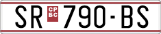 License plate of North Macedonia, Regular plates (1993)