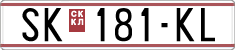 License plate of North Macedonia, Regular plates (1993)