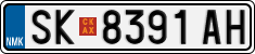License plate of North Macedonia, Regular plates (2012)